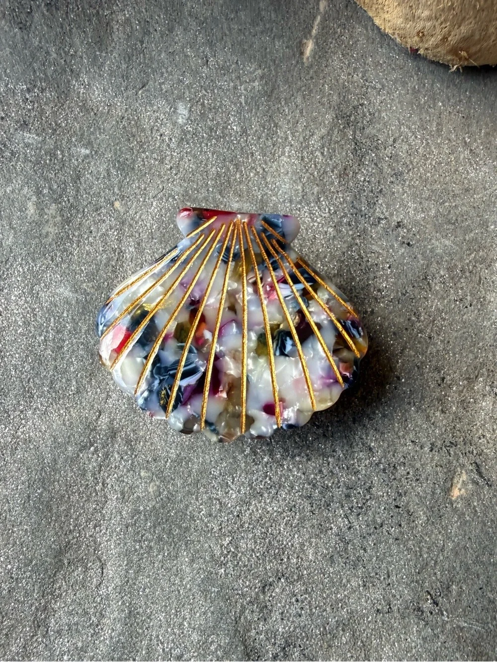 New🌟Anthropologie-Beach Hair Shell Claw Clip